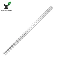 rover camel pure titanium solid square polished chinese chopsticks ultralight eco friendly chopsticks 230220mm length option