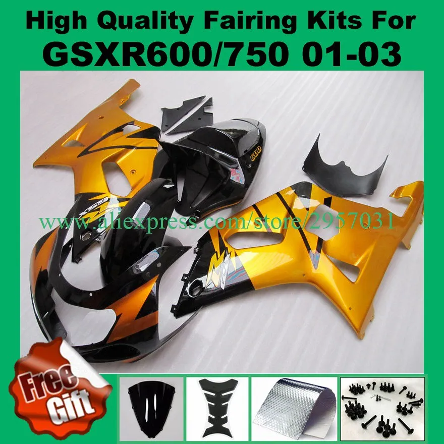 

Injection Fairing kits for SUZUKI GSXR600 GSXR750 K1 K2 K3 2001 2002 2003 GSXR600/750 01 02 03 fairings bodywork + 9gifts