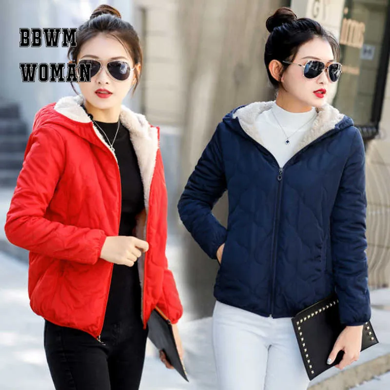 Женские короткие свободные парки из 2018 хлопка куртка с подкладкой в стиле милый