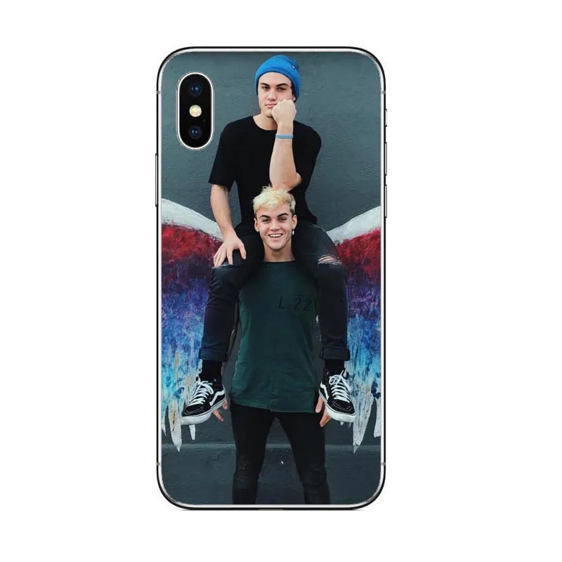 Мягкий ТПУ прозрачный чехол Dolan Twins для iPhone X 10 6 6s 7 8 Plus 5 5S Samsung galaxy S8 S9 S6 S7 EDGE |