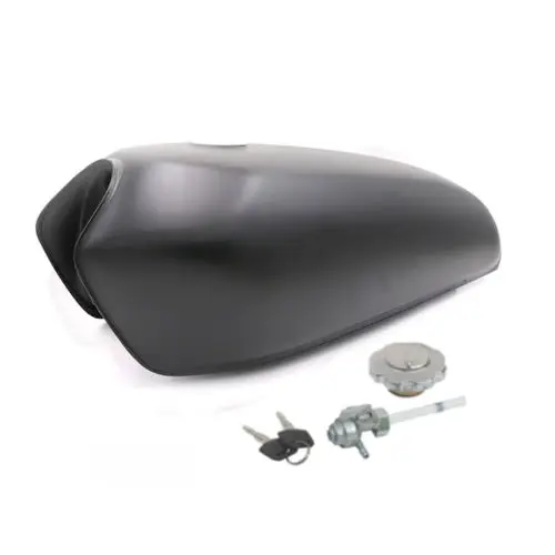 

New Motorcycle Metal Gas Fuel Tank 9L With Cap Switch Cafe Racer For Honda CG125 CG125S CG250