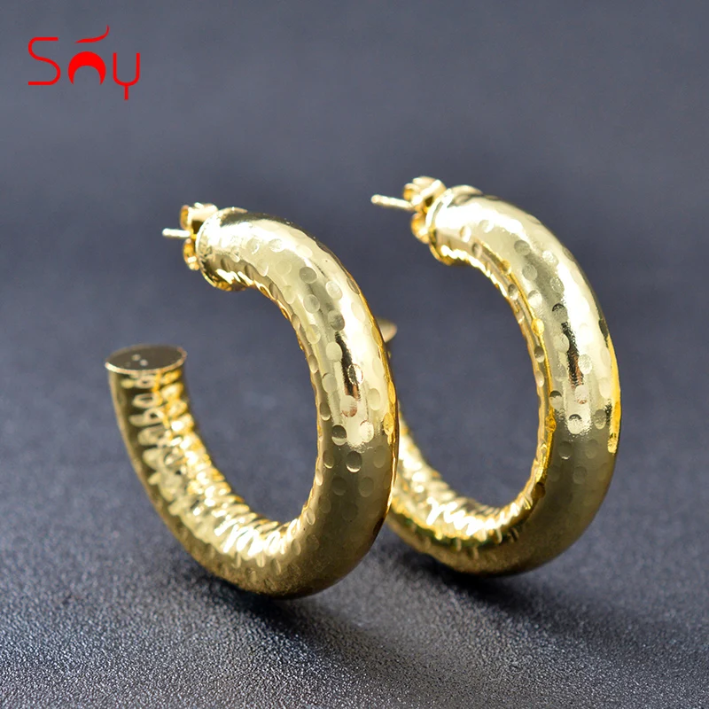 Sunny Jewelry большие круглые серьги-кольца для женщин медная фурнитура ювелирных