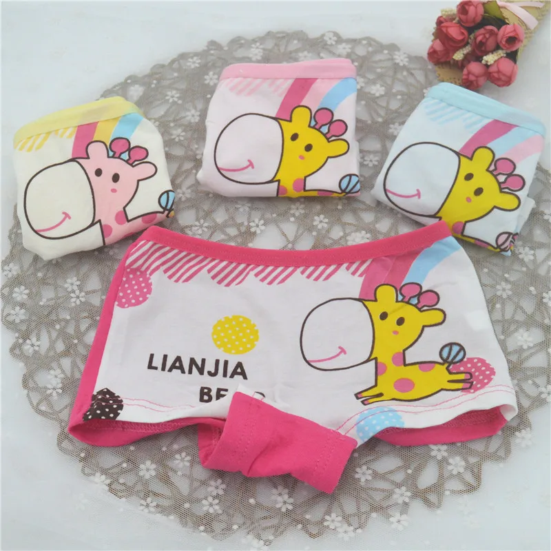 Нижнее белье для девочек штаны детское нижнее детские трусы боксеры 2 шт./лот D2030