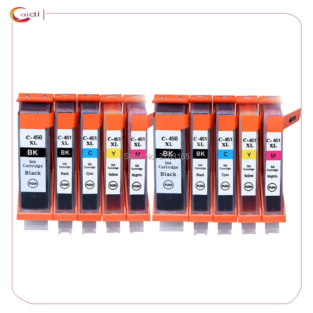10 шт. PGI 450 CLI 451 совместимый чернильный картридж для canon PIXMA MG5440 MG5540 MG6440 Ip7240 MX924 IX6540