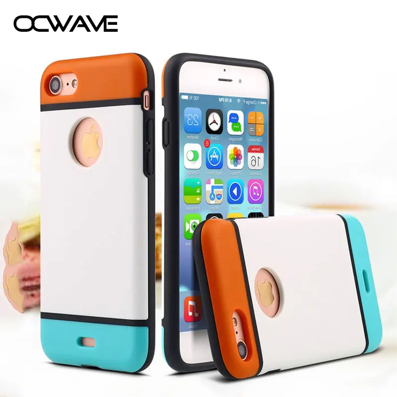 colorful case for iPhone 7 silicone &amp hard PC 2in1 material fresh candy sweet color lovely girls covers iphone 6 6S | Мобильные