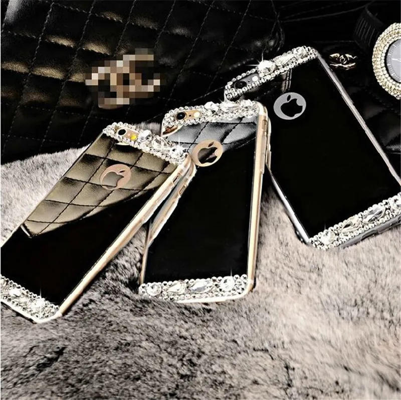 Блестящий Мягкий блестящий чехол со стеклянным зеркалом для задней панели iPhone 11