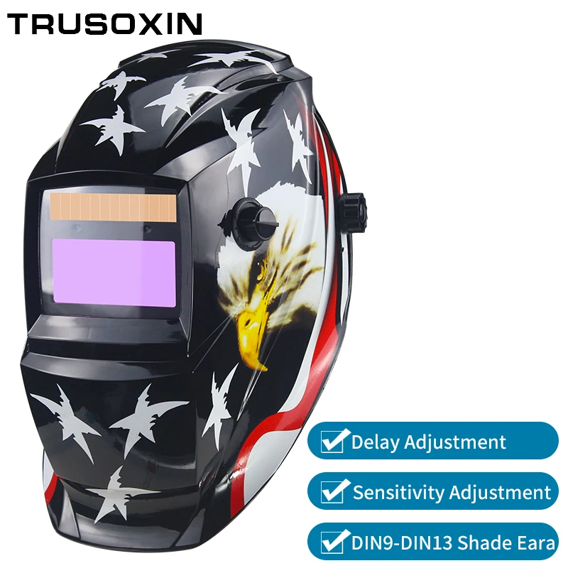 Электросварочная маска/шлем/Очки сварщика Автоматическое затемнение на