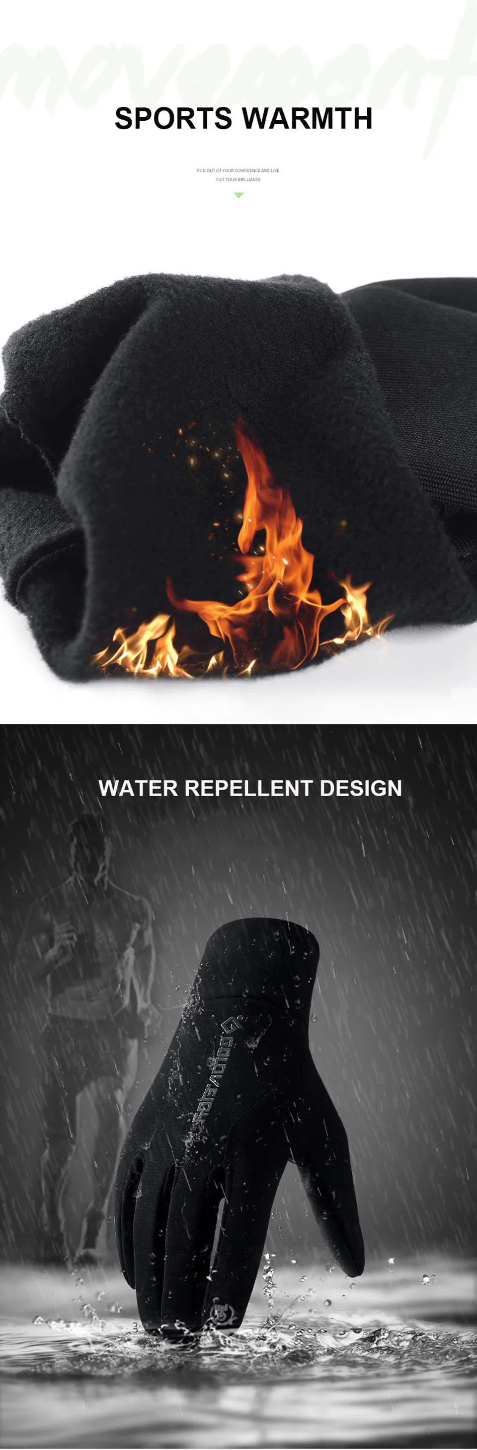 Спорт на открытом воздухе Windstopper бархатные перчатки для рыбалки водонепроницаемые Зимние перчатки для велоспорта MTB мужские и женские