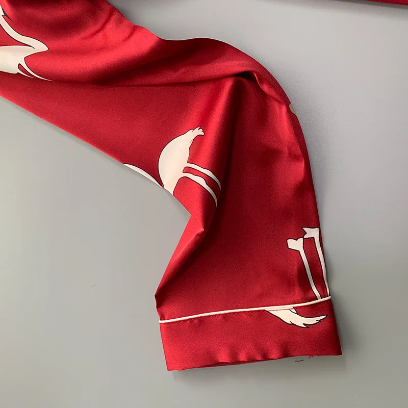 Летняя женская рубашка брюки пижамные комплекты одежда для сна Женская домашняя