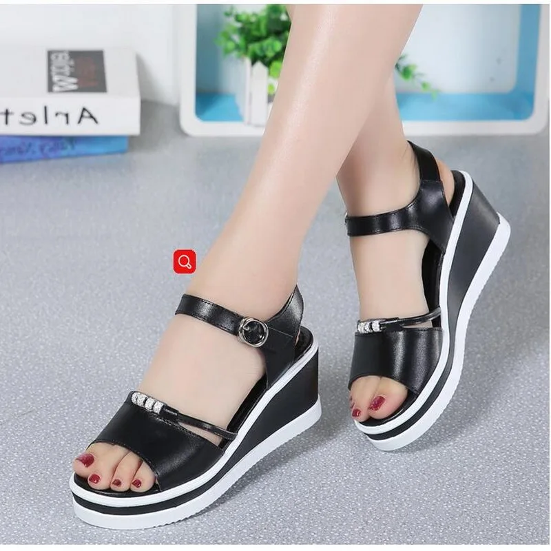 

Wholesale Summer Women's Shoes On The Heel Of The Fashionable Women's Sandals To Increase Leisure Women's Wholesale CZ-2393