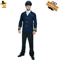 halloween mens cosplay air pilot costume dress up pilot flight costume adult mens purim christmas party suit