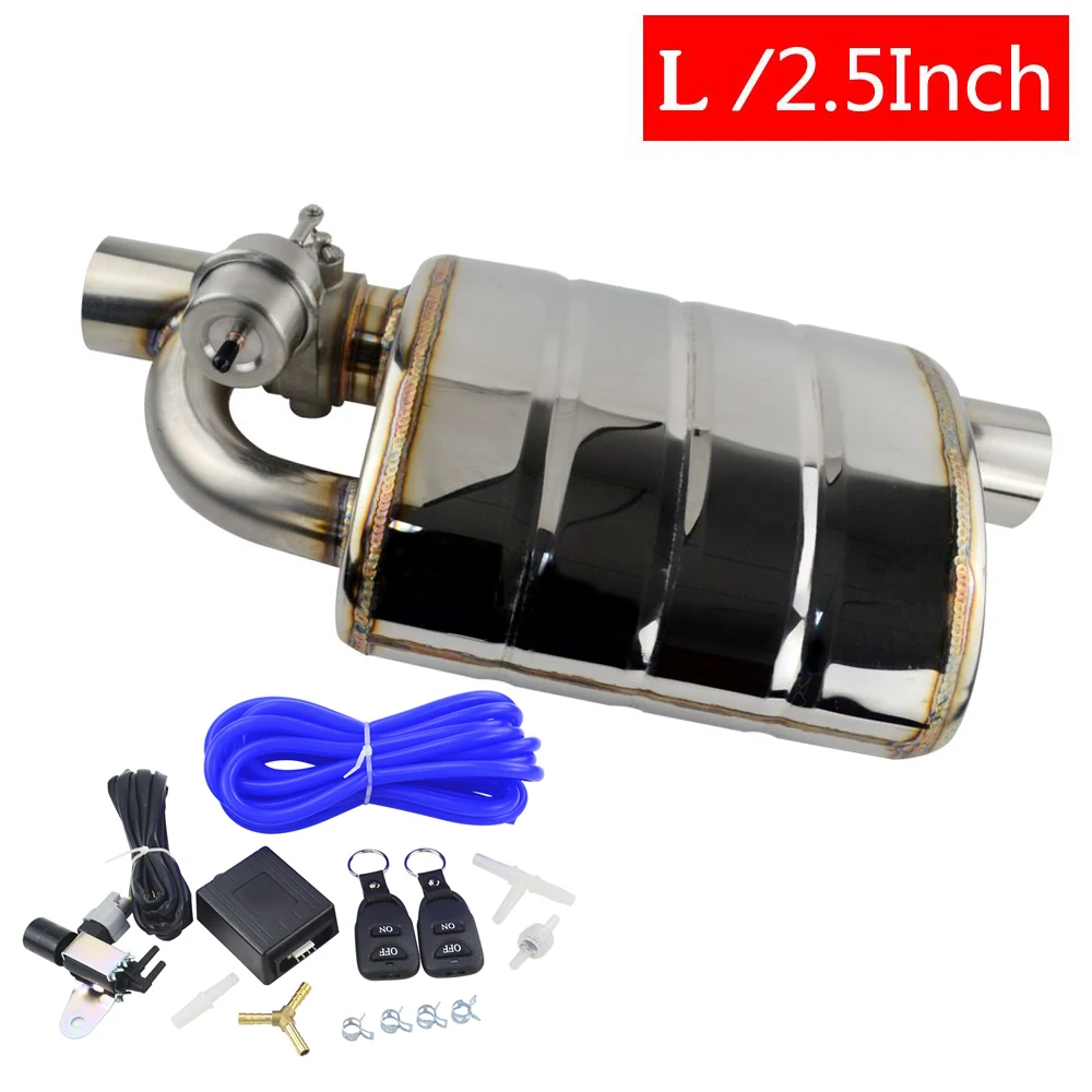 2.5 Inch ACC left Нержавеющая сталь 2," или 3" левый и правый наконечник на один выхлоп глушитель клапан выхлопа выреза с беспроводным пультом дистанционного управления - Цвет: 2.5 Inch ACC left