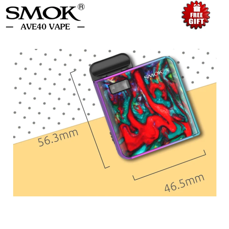 Original Resin Electronic Cigarettes SMOK MICO Pod Kit 700mah Battery 1.7ML Capacity with 0.8ohm Mesh 1.0ohm Coil MTL Vape | Электроника