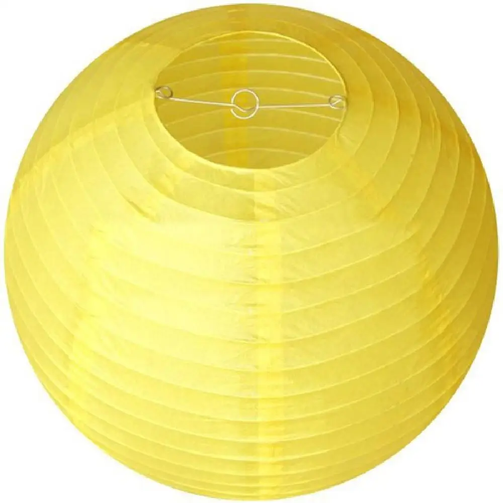 5Pcs Lemon yellow Chinese Paper Wedding Party Lantern Birthday Decor Decoration Events Supplies | Дом и сад