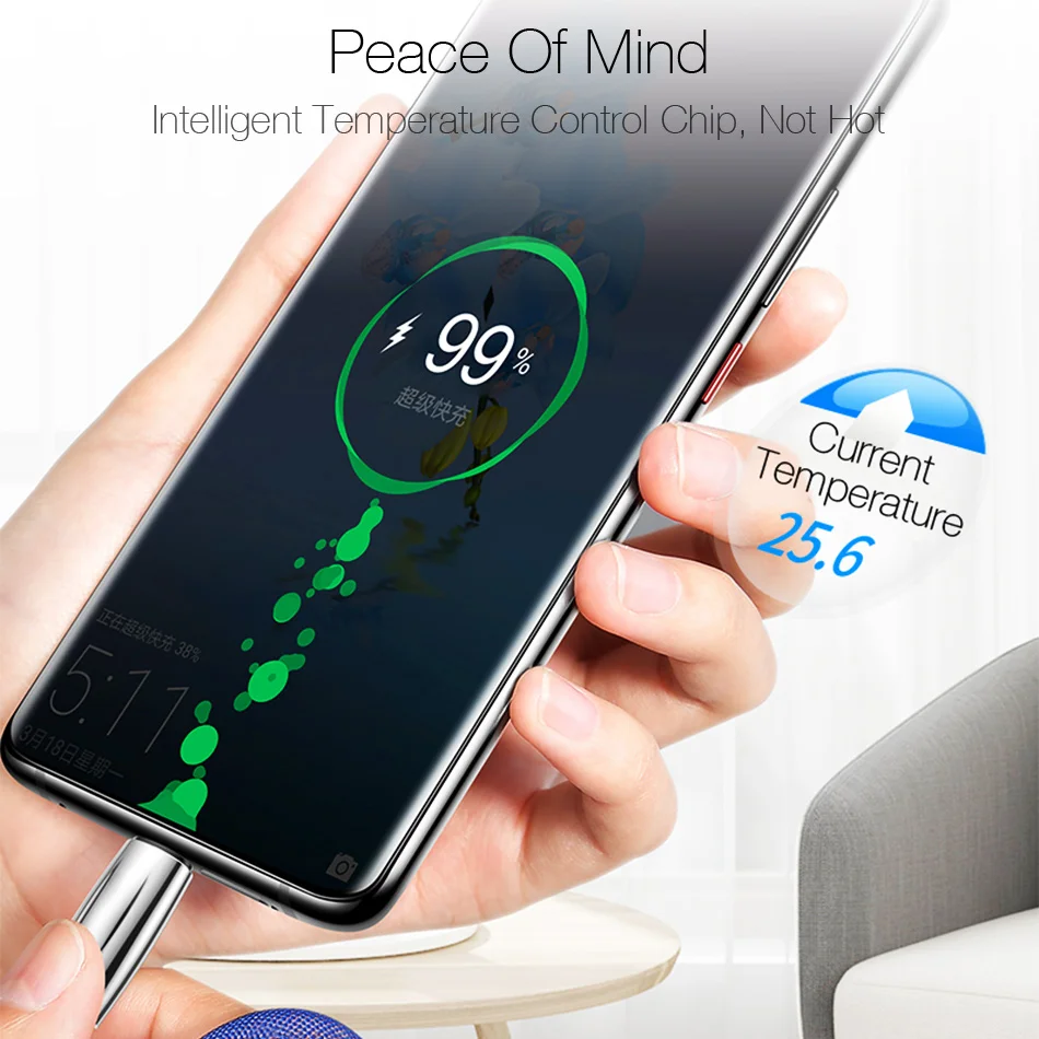 JUSFYU Micro USB кабель 1 м 2 3 Type C с функцией быстрой зарядки для передачи данных iPhone 6 X