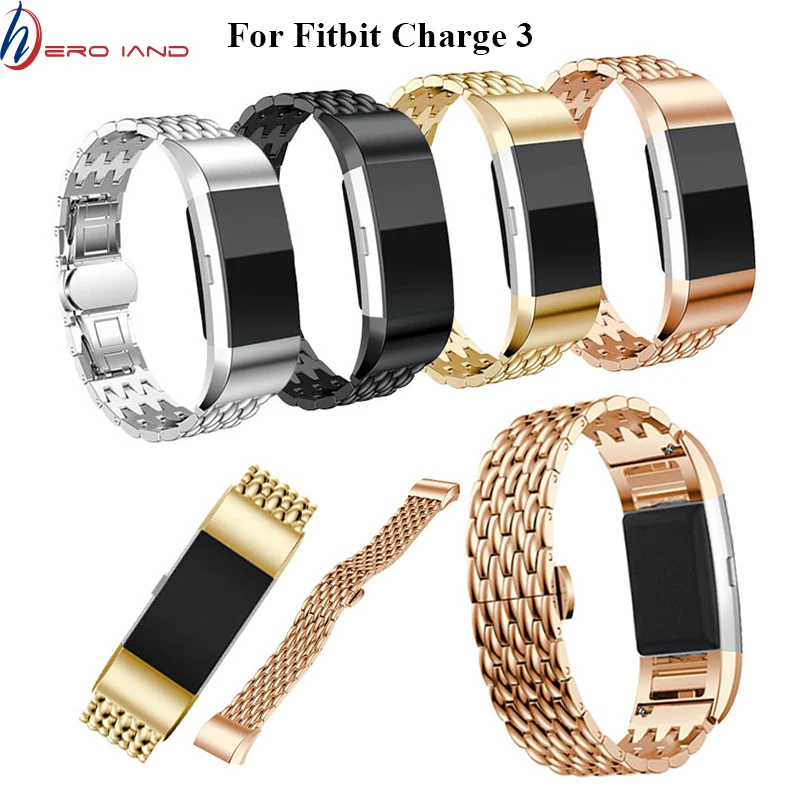 Сменный металлический браслет для Fitbit Charge 2 ремешок из нержавеющей стали band Band