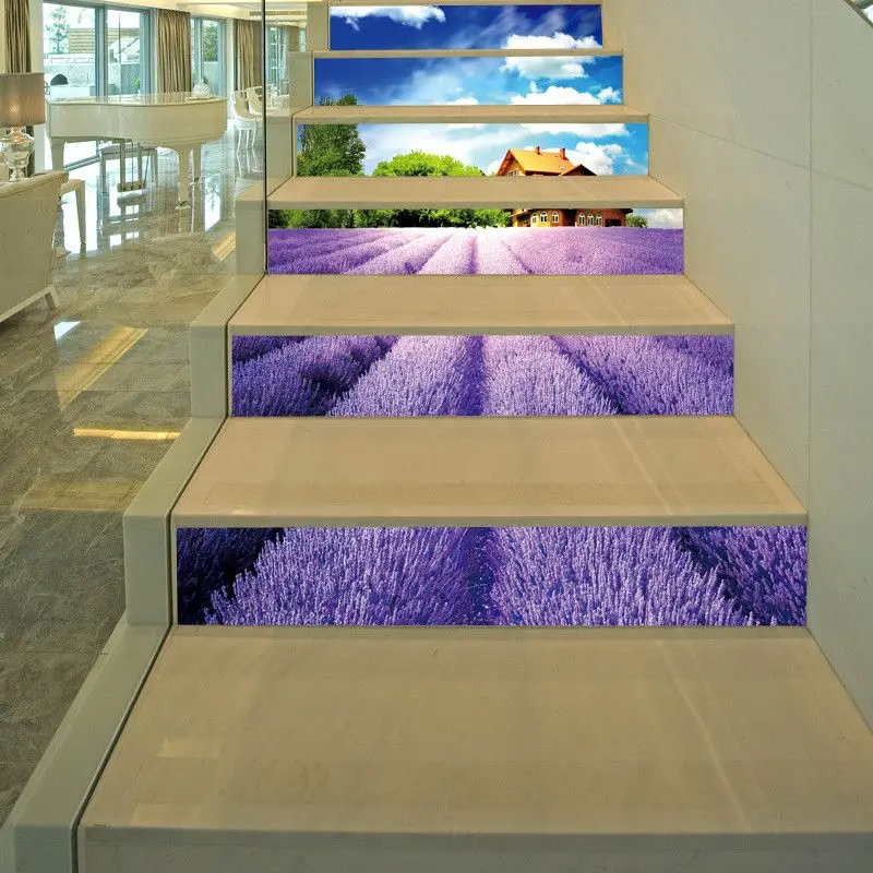 Съемные наклейки для лестницы 6 шт./компл.|Наклейки на стену| |