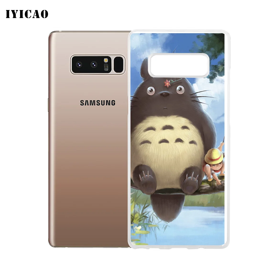 IYICAO милый мягкий силиконовый чехол для телефона Tonari no Totoro Samsung A5 A6 Plus A7 A8 A9 J3 J5 J7 Note 8