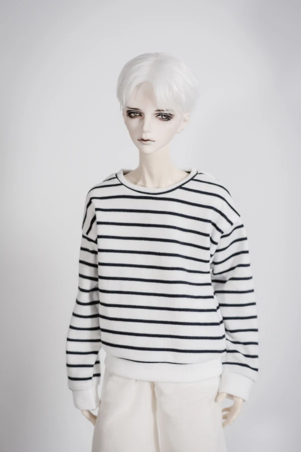 Одежда для куклы BJD футболка с коротким рукавом спереди и сзади 2 цвета на 1/4 1/3 MSD