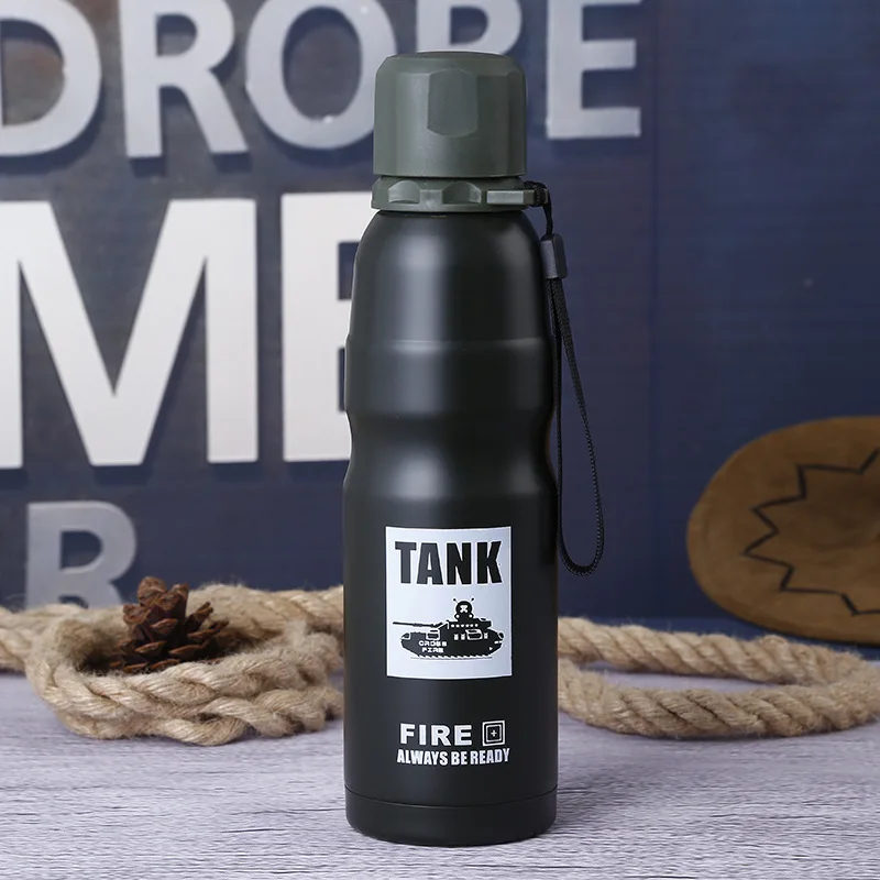 500ML Bicycle Vacuum Thermal Cup Outdoor Sport Water Bottle Cycling Bike Drinkware Hiking Camping | Спорт и развлечения