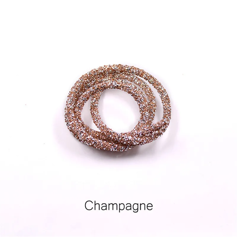 Champagne 2 метра цепь со стразами отделка хрустальные бусины Аппликация труба Смола Кристалл страз окантовка Для Свадебные украшения «сделай сам» ZK717 - Цвет: Champagne