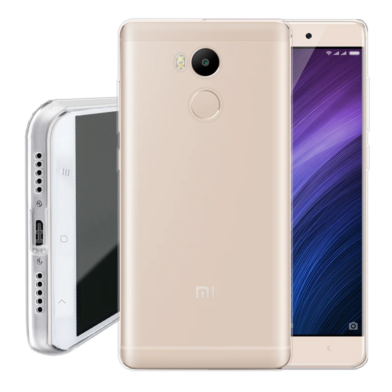 С Dust Разъем серии Чехлы для Xiaomi Redmi 4 Pro Prime прозрачная анти стук Силиконовые ТПУ