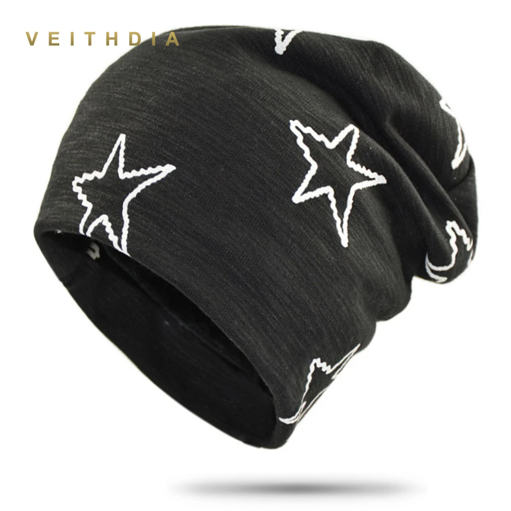 Осенняя шапка VEITHDIA в стиле хип-хоп зимние облегающие шапки мужские с логотипом
