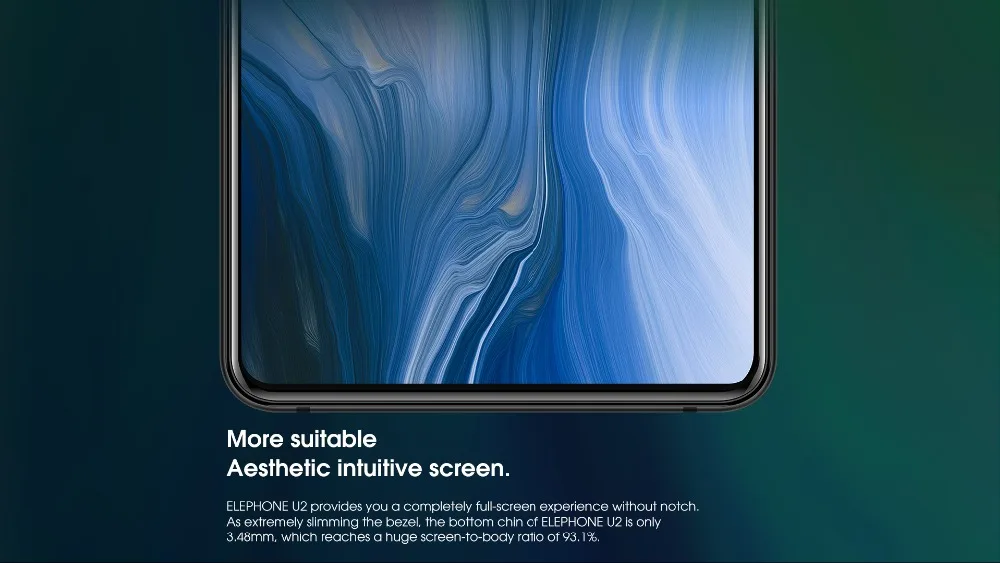 Elephone U2 мобильный телефон Android 9,0 MT6771T 6,26 дюймов FHD+ экран 16MP всплывающая камера лицо ID 4G LTE смартфон