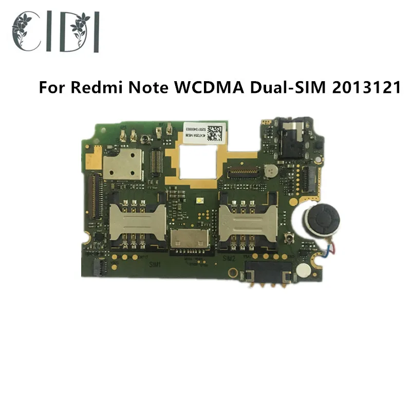 CIDI полностью рабочий используется разблокированный для Xiaomi Redmi Note WCDMA Dual-SIM 2013121 8GB Материнская плата логическая материнская плата