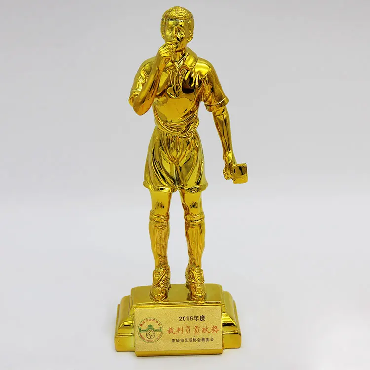 Золотой футбольный рефери трофей футбольные чашки полимерный материал лучший