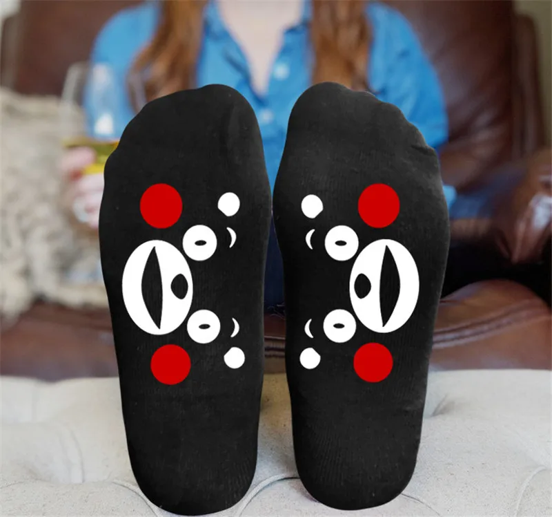 Style 2 Kumamon носки с принтом медведя хлопковые осенние носки пружина для мужчин и женщин Подарок Удобные - Цвет: Style 2