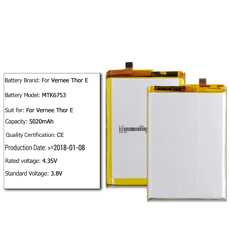 Аккумулятор DyGod 5020 мАч MTK6753 для Vernee Thor E