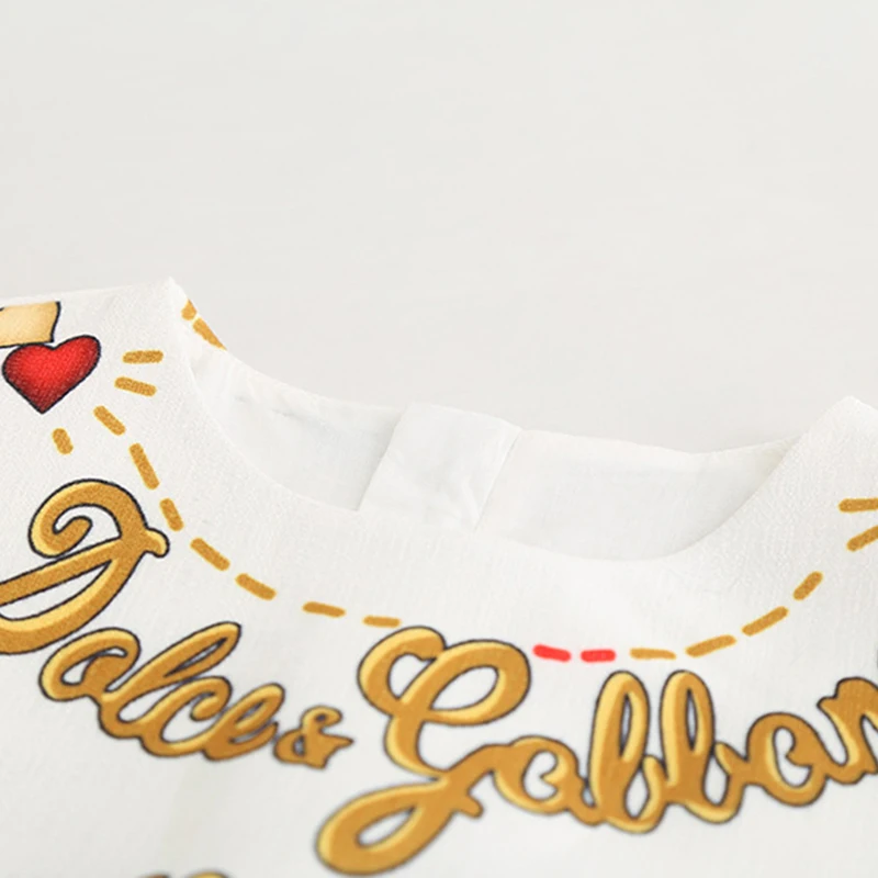 Романтическое дизайнерское платье принцессы для девочек с изображением стрелы