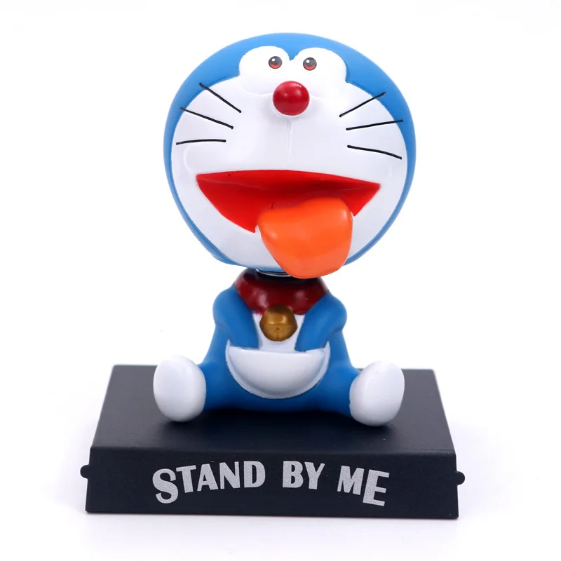 11 см Doraemon Аниме Фигурка встряхните голову держатель телефона кронштейн