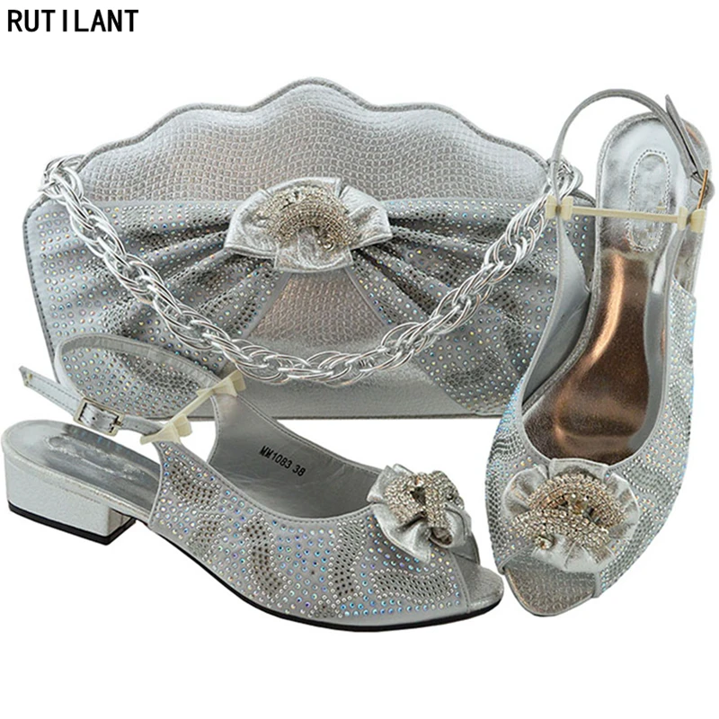 Новое поступление Итальянская обувь с сумки в комплекте Размер 38–43 2019