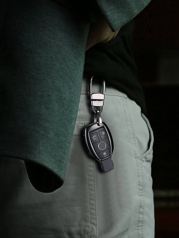 

1 Piece Car Key Case Dedicated For Mercedes Aluminum Key Case Buckle Set Car Accessory High Quality Gift