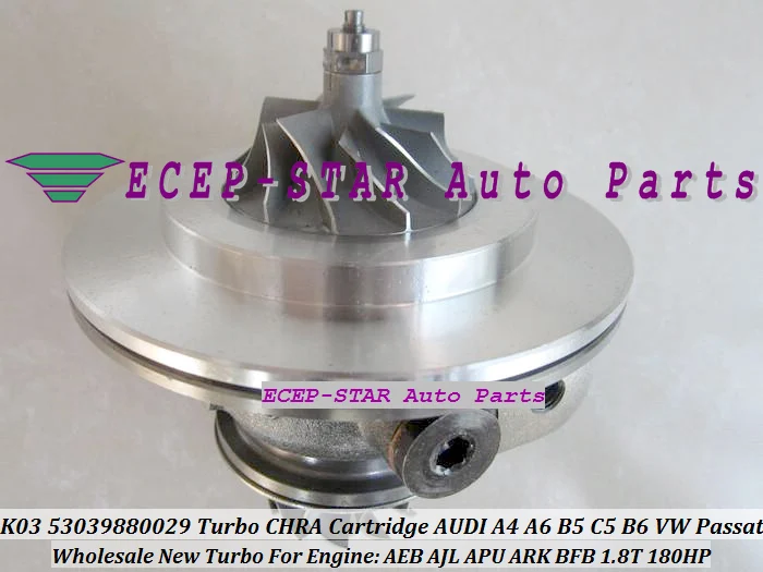 Картридж Turbo CHRA Core K03 53039880025 53039700025 058145703N для AUDI A4 A6 B5 C5 VW Passat 1 8 T AEB AJL APU ARK 1.8L |