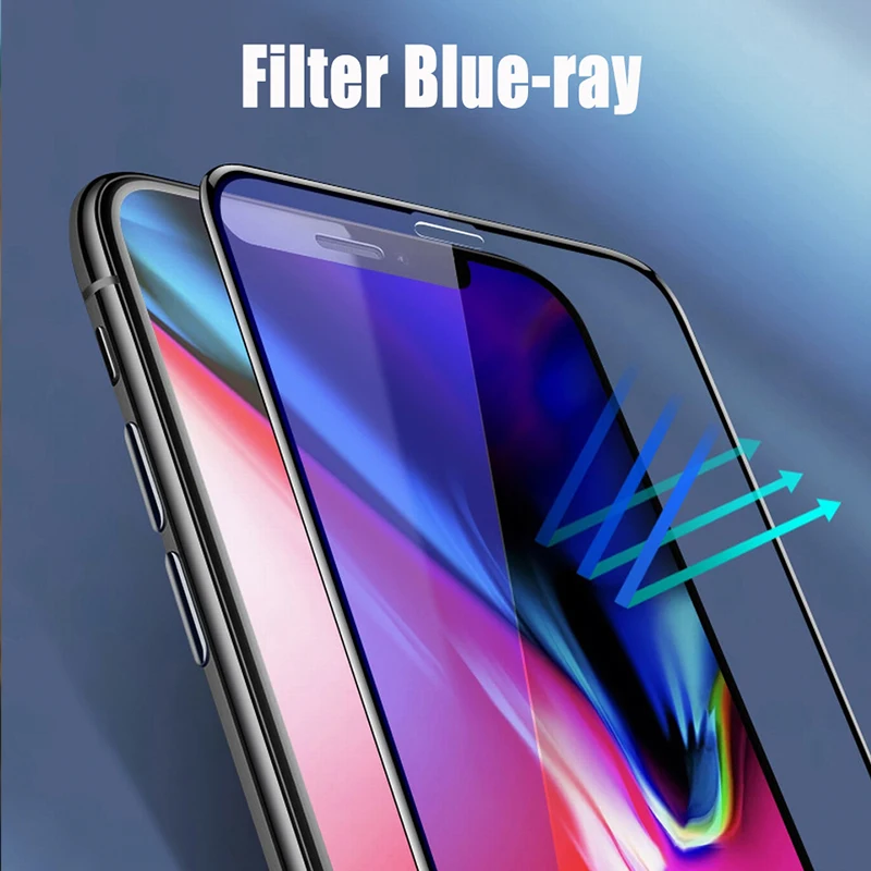 Закаленное стекло TeoYall с маленькими краями 6D для iPhone XS Max XR X Защита экрана Apple 6 6s 7 8