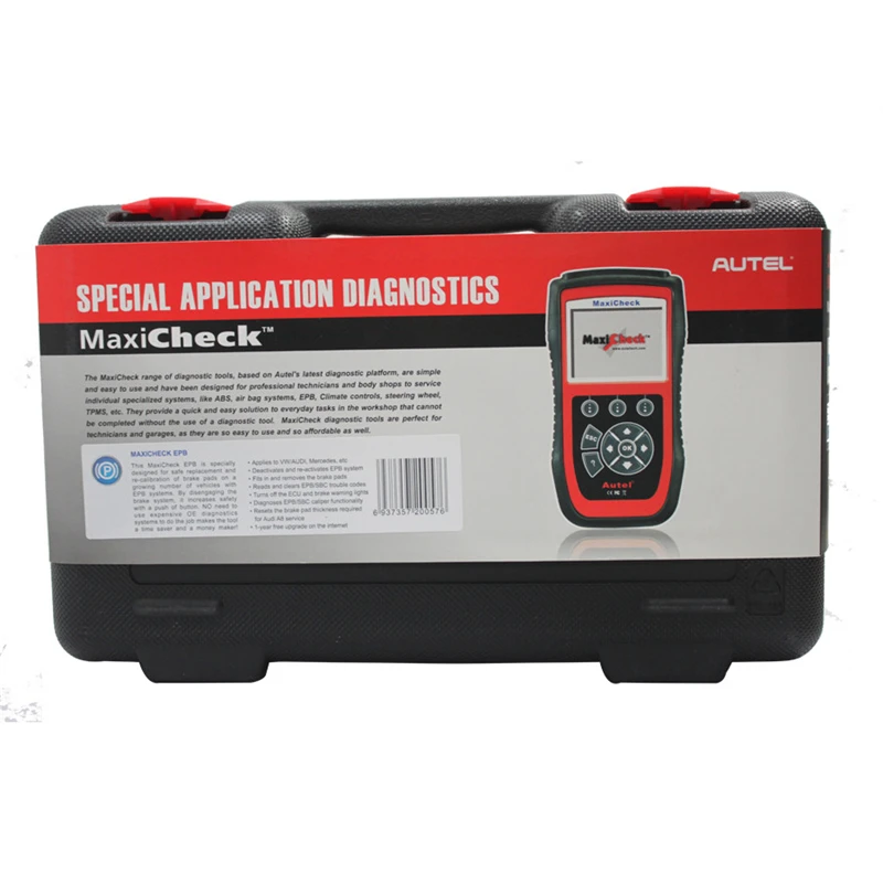 Оригинальный Autel MaxiCheck Pro EPB/abs/SRS/SAS/TPMS/dpf Функция специальные Применение