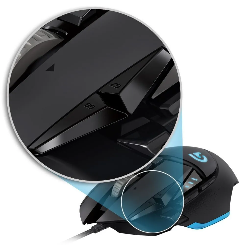 Оригинальная игровая мышь logitech G502, Проводная игровая мышь RGB для геймеров, поддержка настольного компьютера/ноутбука, Поддержка Windows 10/8/7