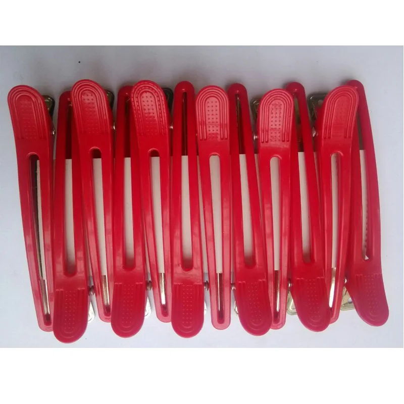 6 шт. Цветные Красные зажимы для волос Профессиональные парикмахерские шпильки