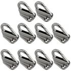 10 шт., пружинный крючок из нержавеющей стали 316