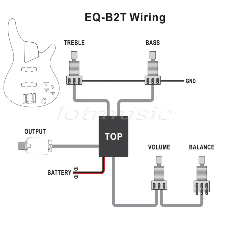 30 комплектов Belcat 2 полосная активная схема предварительного усиления EQ для