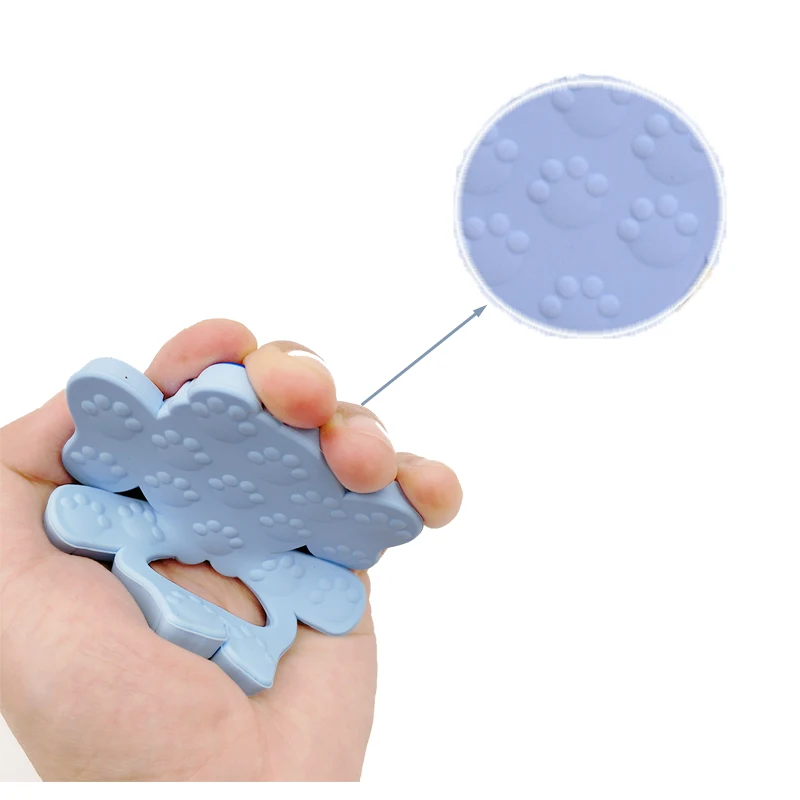 Silicone Baby Teether Elephant 5pcs Bpa Free Infant Pendant Necklace Food Grade Jewelry Teething Chew Toy Pacifier Clip Animal | Мать и