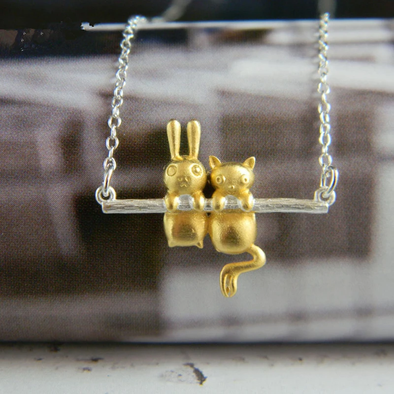 Ожерелье из серебра 925 пробы с подвеской в виде животного|women jewelry|silver necklacejewelry women |