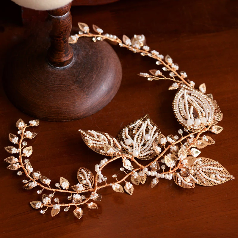 Полный ручной работы барокко Европейский невесты заколка головной убор мягкие