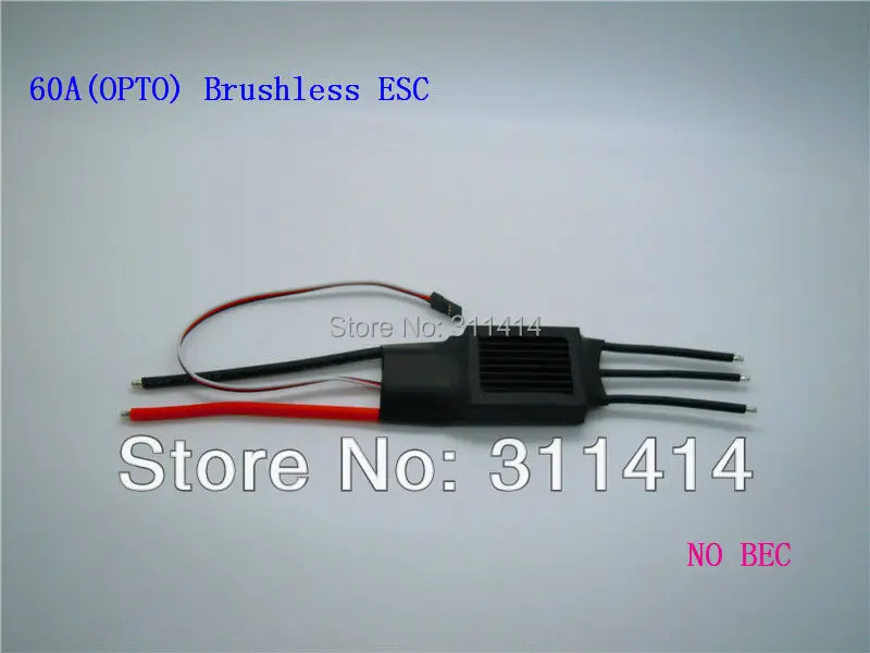 2 шт./лот ESC 60A(OPTO) электрический регулятор скорости без BEC для радиоуправляемого