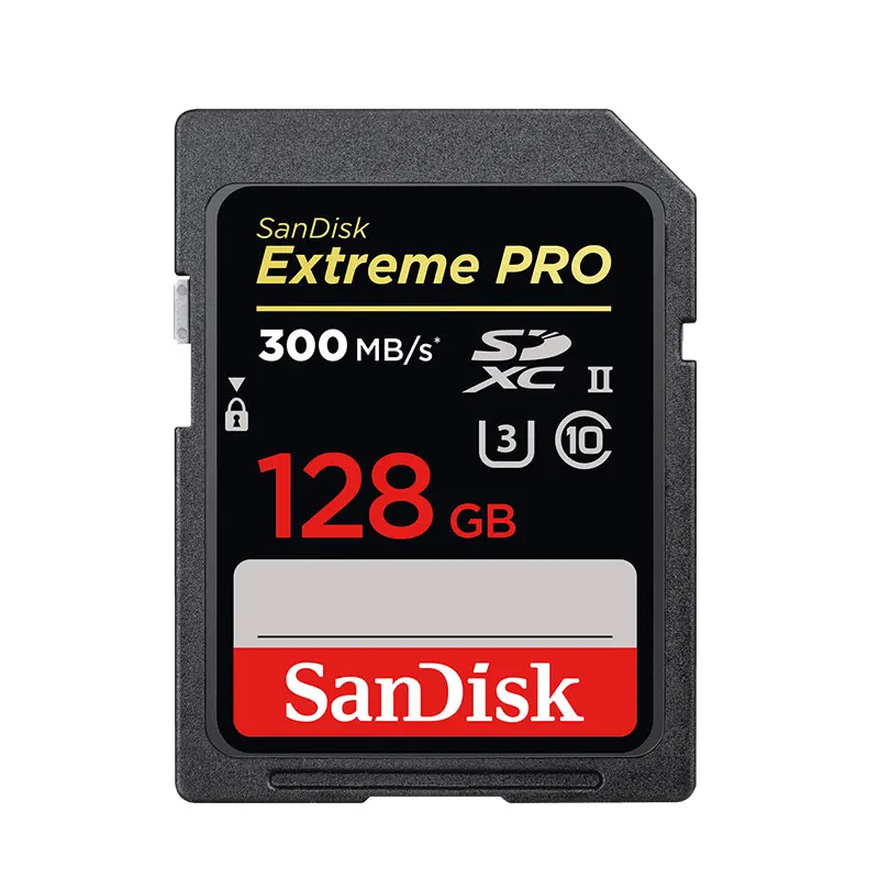 SD-300M-128GB SanDisk SD карта 64 Гб флэш-карта памяти 128 ГБ 256 ГБ SDXC 16 Гб оперативной памяти, 32 Гб встроенной памяти SDHC SLR SD карты USH-I Class10 для спортивной экшен-камеры 4 K Full HD цифровая Камера - Емкость: SD-300M-128GB