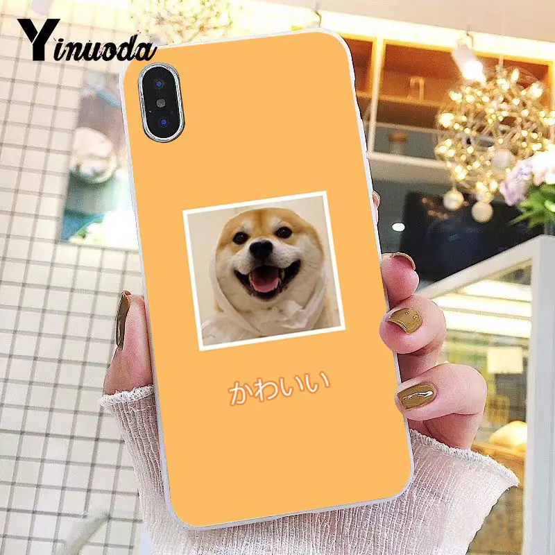 Yinuoda для iphone 7 XSMAX чехол собака Шиба ину Прозрачный телефона iPhone 8 6 6S Plus X 5 5S SE XR XS