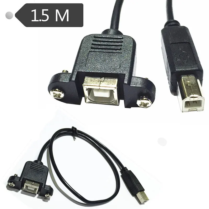 USB 2 0 B гнездовой разъем к Мужской панельный для принтера Удлинительный кабель 1 5